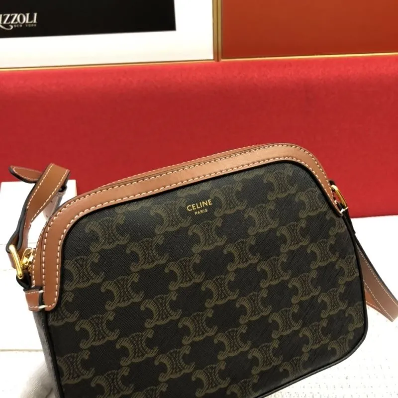 Celine Triomphe Canvas Crossbody Camera Bag - Image 4