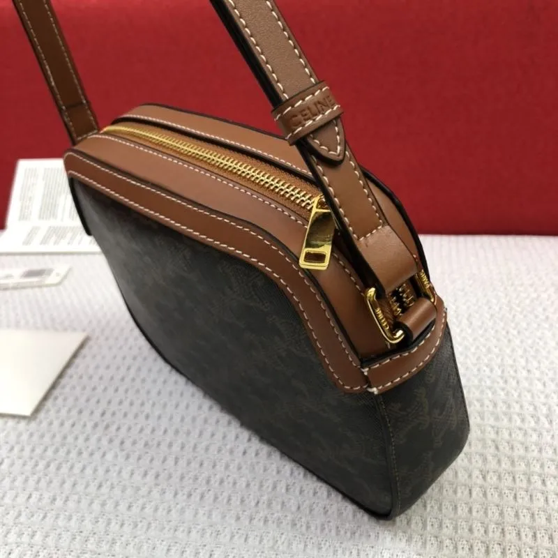 Celine Triomphe Canvas Crossbody Camera Bag - Image 6