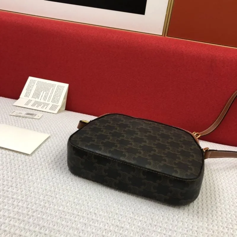 Celine Triomphe Canvas Crossbody Camera Bag - Image 7