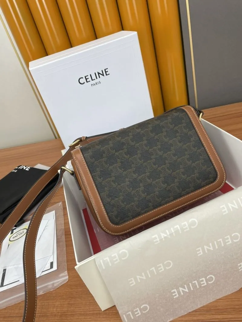 Celine Brown Monogram Satchel Bag 579 - Image 3