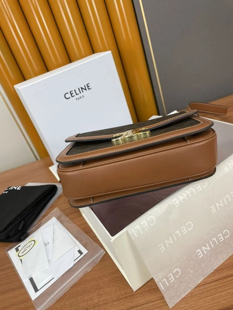 Celine Brown Monogram Satchel Bag 579 - Image 4