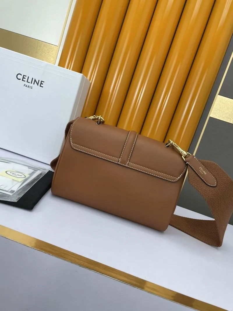 Celine Brown Satchel Crossbody Bag 588 - Image 3