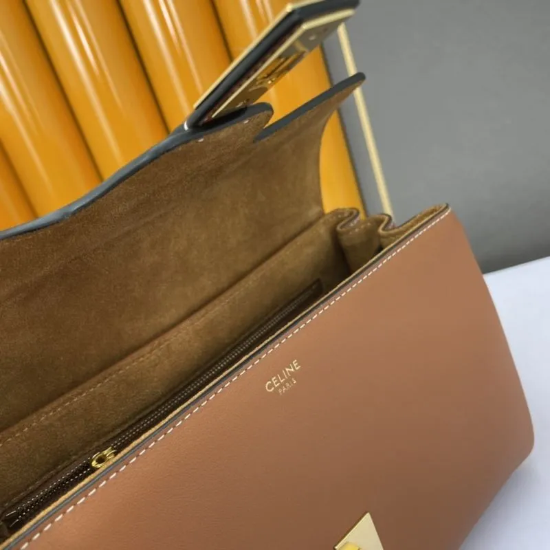 Celine Brown Satchel Crossbody Bag 588 - Image 8