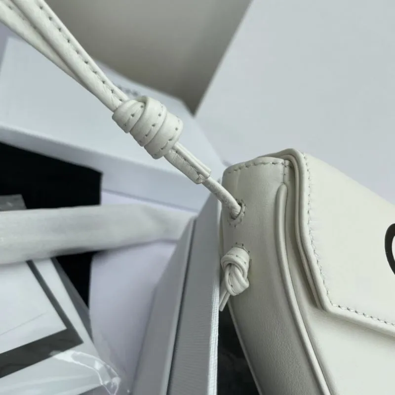 Celine White Triangle Crossbody Bag 591 - Image 5