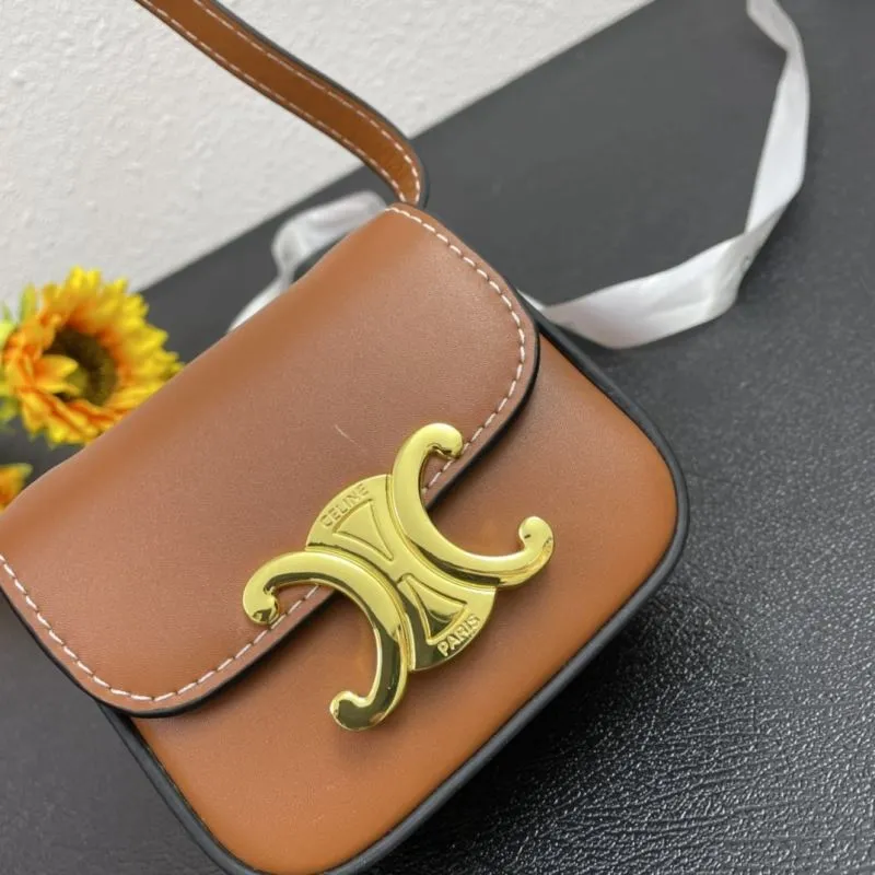 Celine Brown Mini Satchel Bag Model 3055 - Image 4