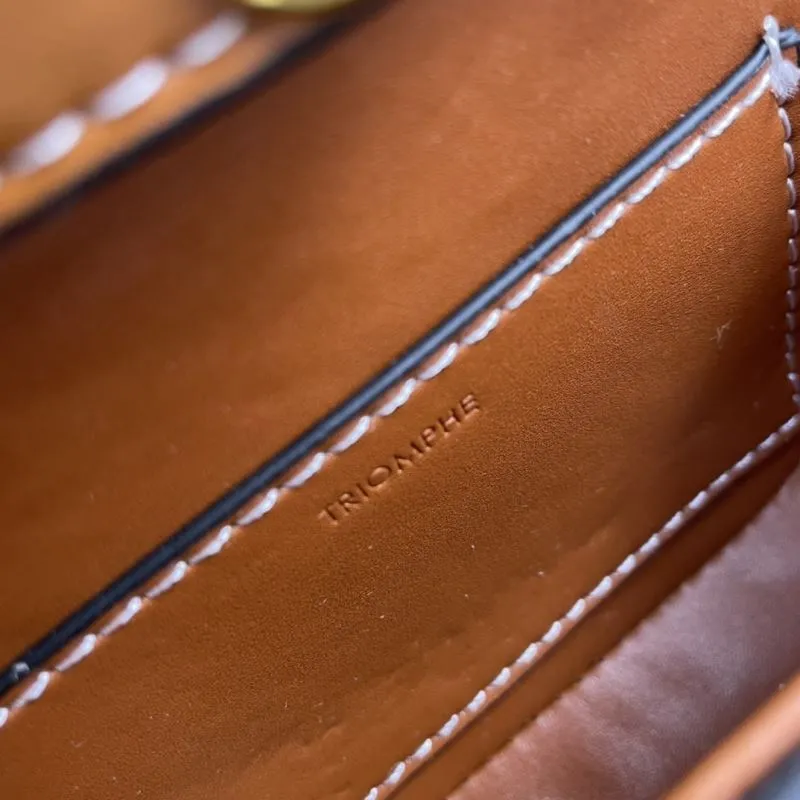 Celine Brown Mini Satchel Bag Model 3055 - Image 9