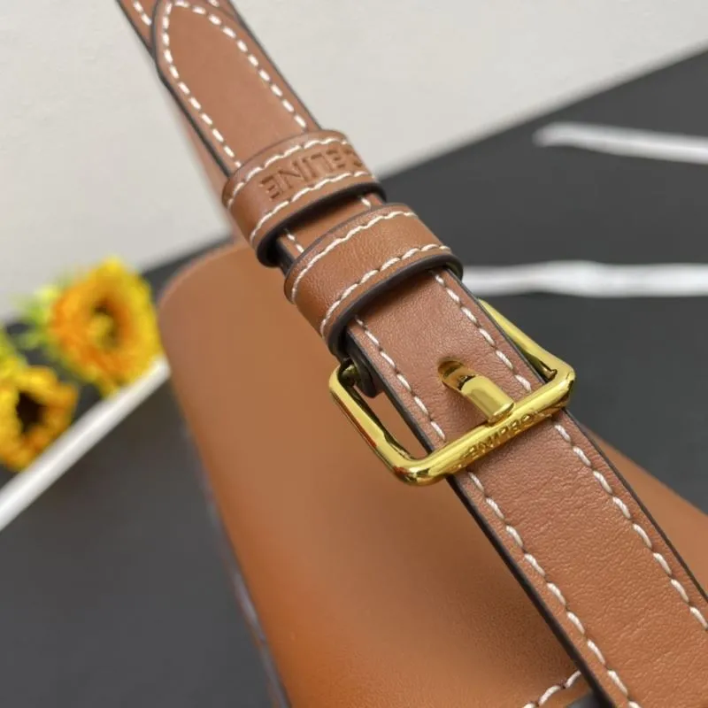 Celine Brown Saddle Crossbody Bag Model 4201 - Image 6