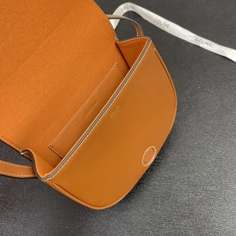 Celine Brown Saddle Crossbody Bag Model 4201 - Image 8