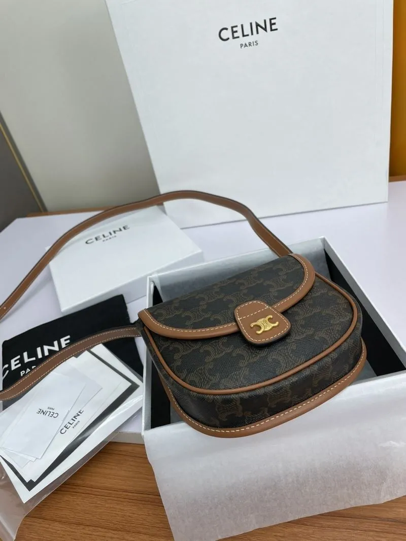 Celine Brown Monogram Saddle Crossbody Bag 599 - Image 3