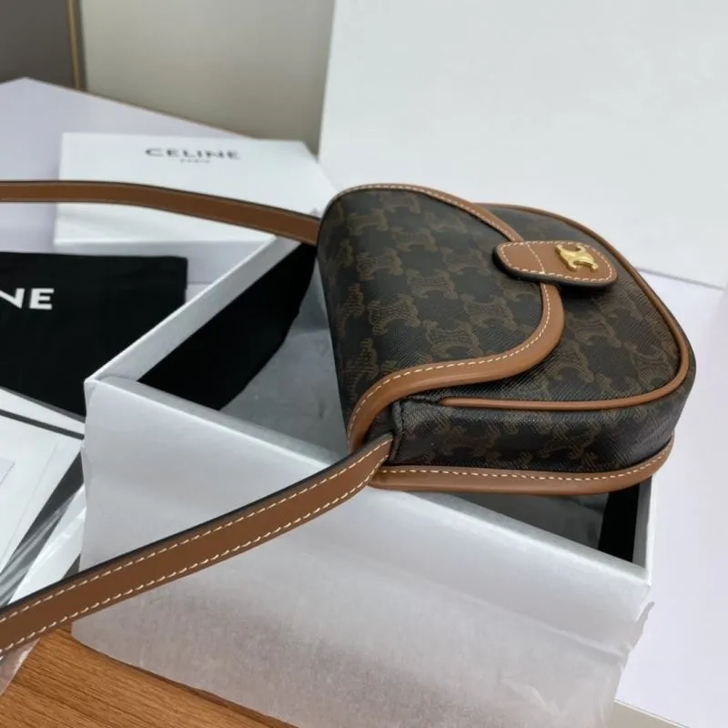 Celine Brown Monogram Saddle Crossbody Bag 599 - Image 6