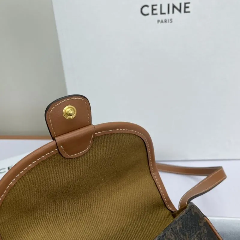 Celine Brown Monogram Saddle Crossbody Bag 599 - Image 8