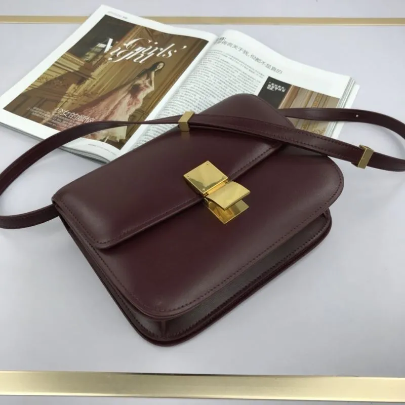 Alternative view of Celine Burgundy Leather Satchel Bag 604