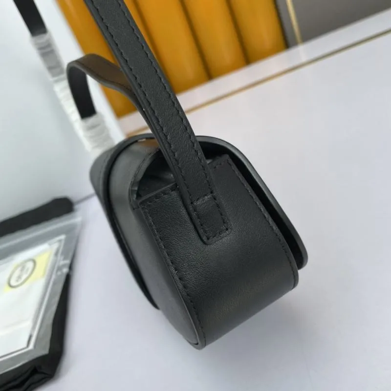 Celine Black Leather Satchel Bag 611 - Image 6