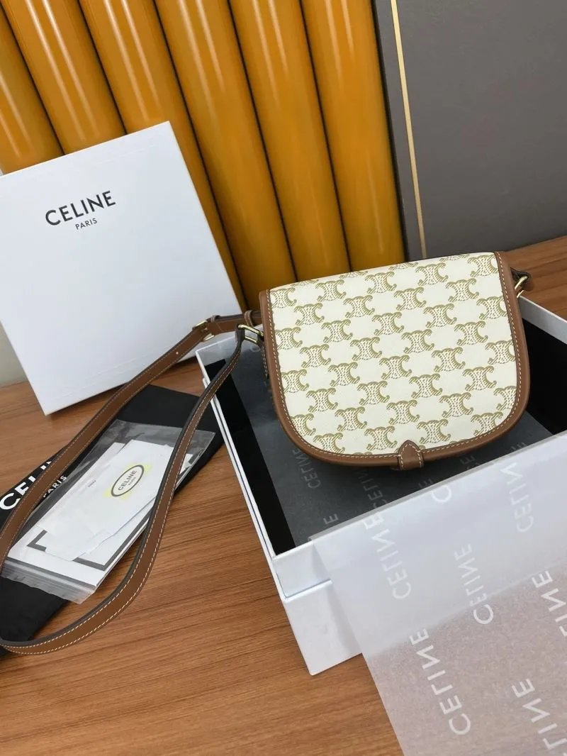 Celine 613 Monogram Saddle Crossbody Bag - Image 3
