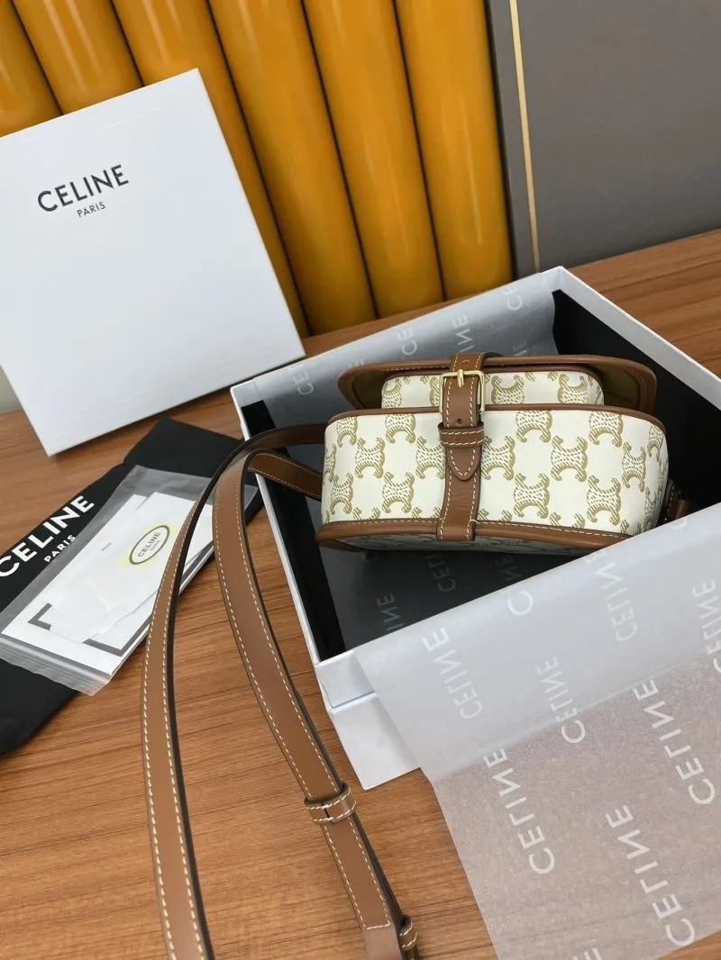 Celine 613 Monogram Saddle Crossbody Bag - Image 4