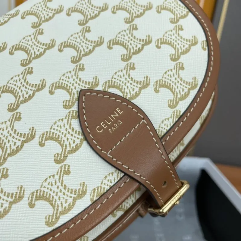 Celine 613 Monogram Saddle Crossbody Bag - Image 5