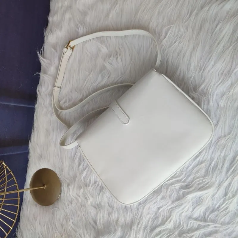 Celine White Satchel Bag 617 - Image 3