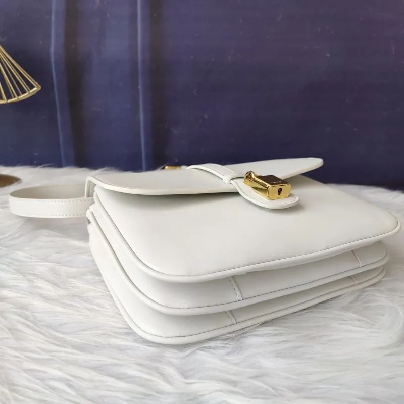 Celine White Satchel Bag 617 - Image 5
