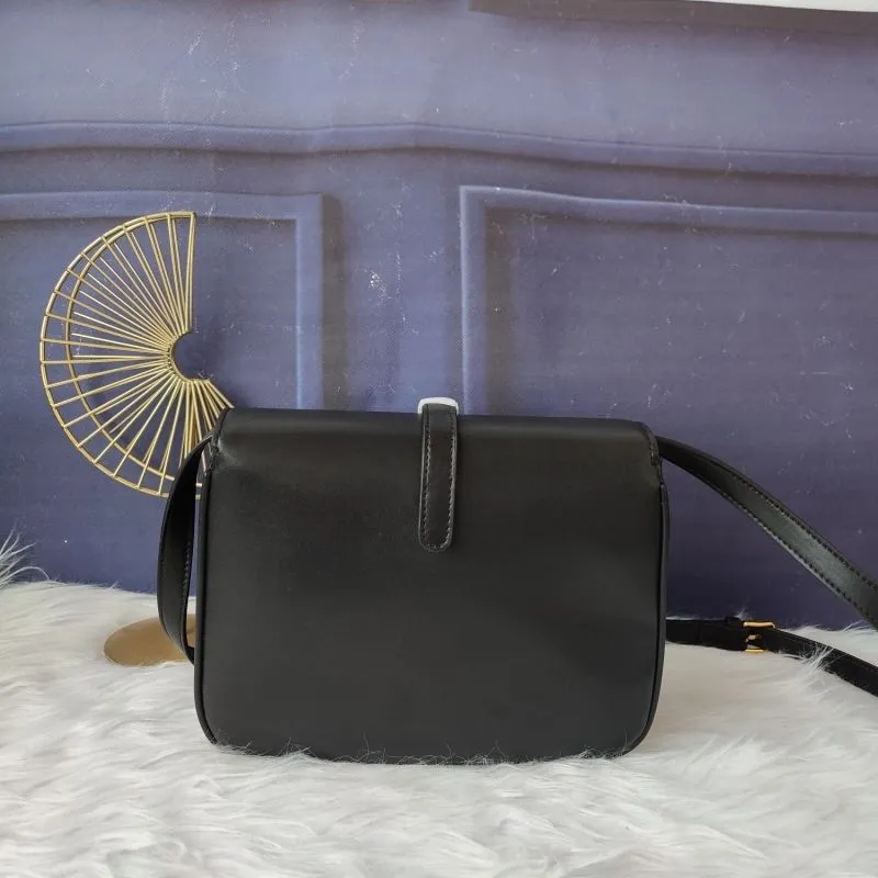 Alternative view of Celine Black Leather Crossbody Satchel Bag