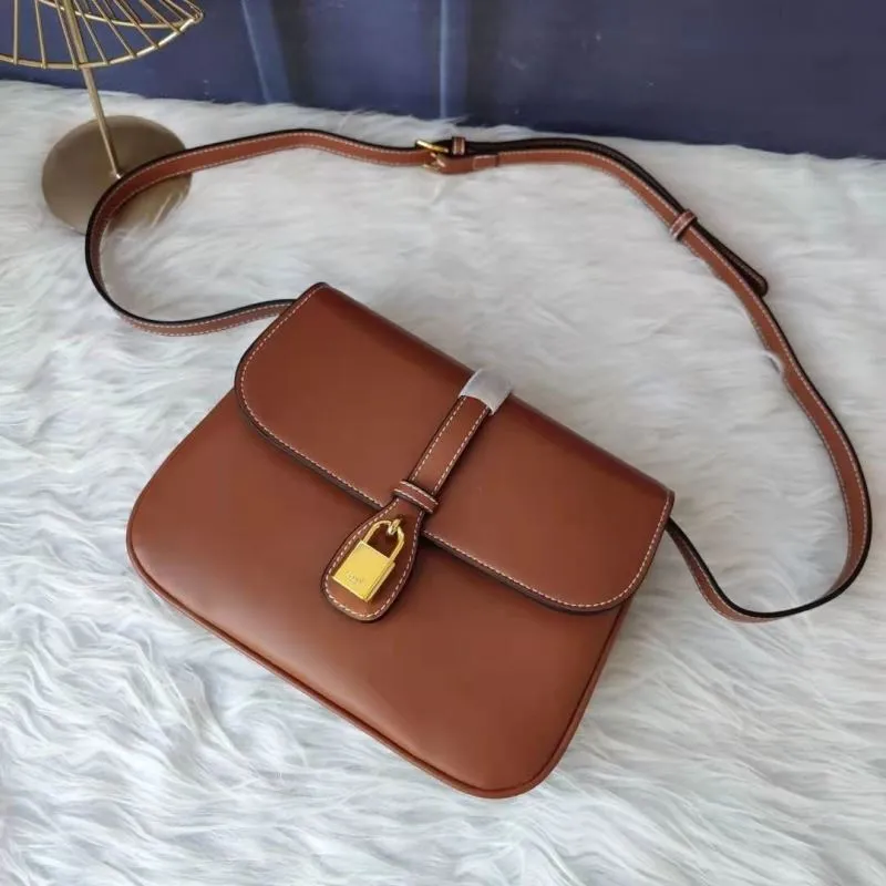 Celine Brown Leather Satchel Crossbody Bag 619 - Image 3