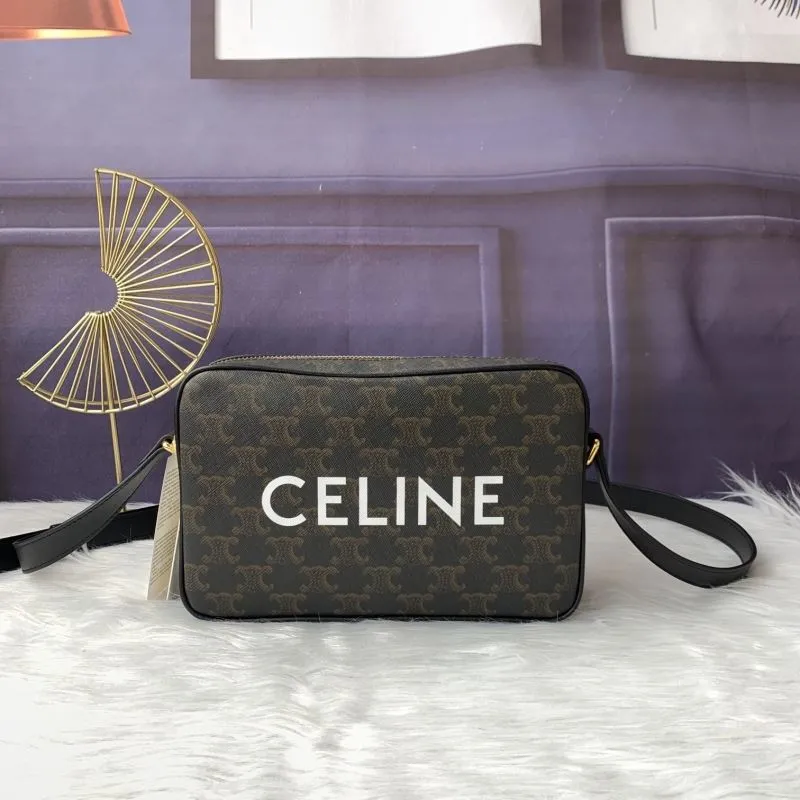 Celine Dark Brown Monogram Crossbody Bag 620