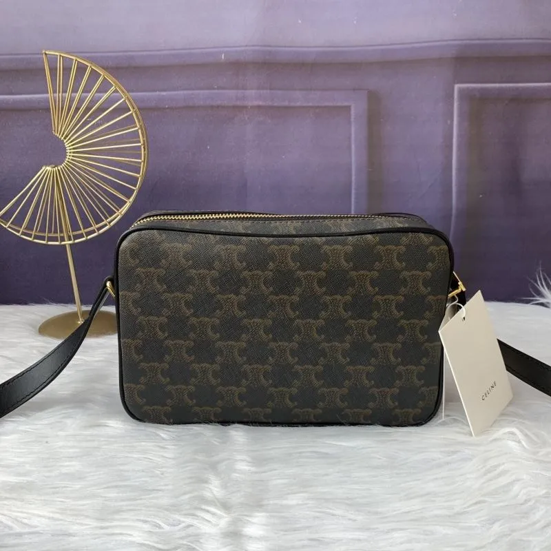 Alternative view of Celine Dark Brown Monogram Crossbody Bag 620
