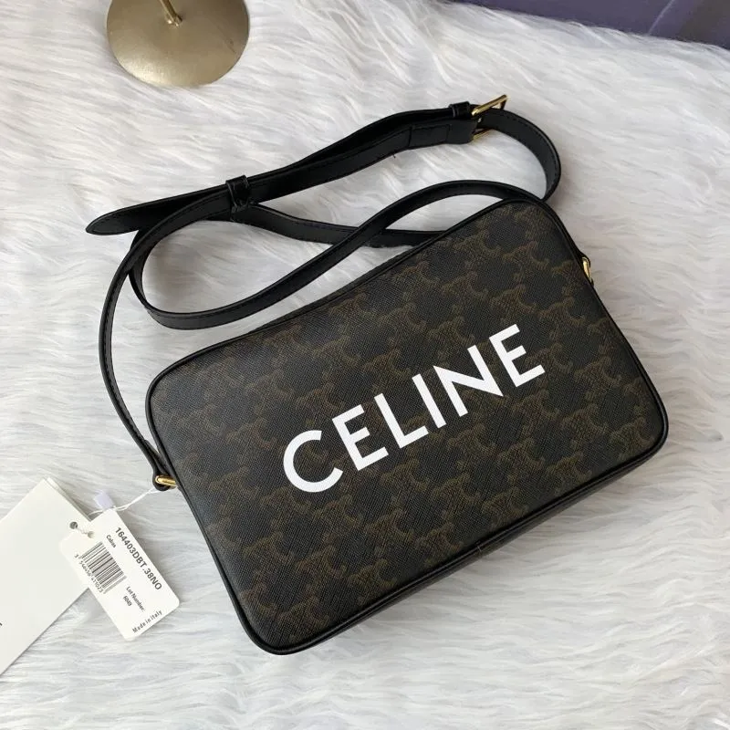 Celine Dark Brown Monogram Crossbody Bag 620 - Image 4