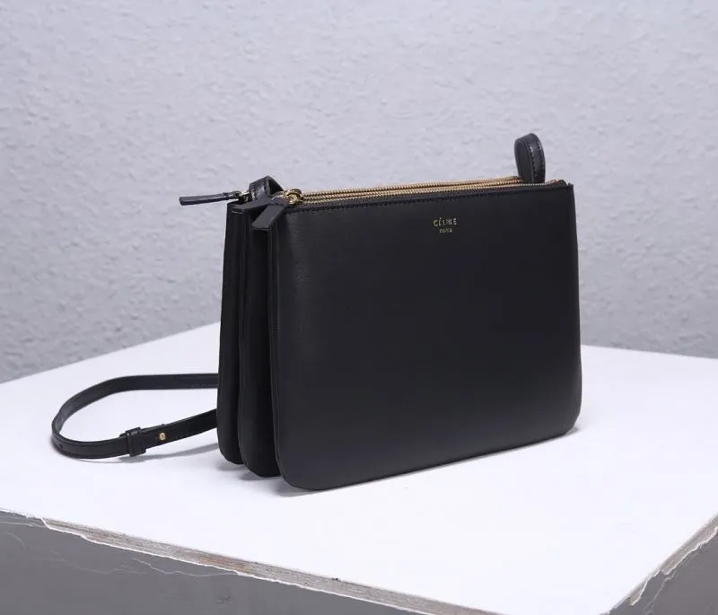 Celine Black Crossbody Satchel Bag - Image 3