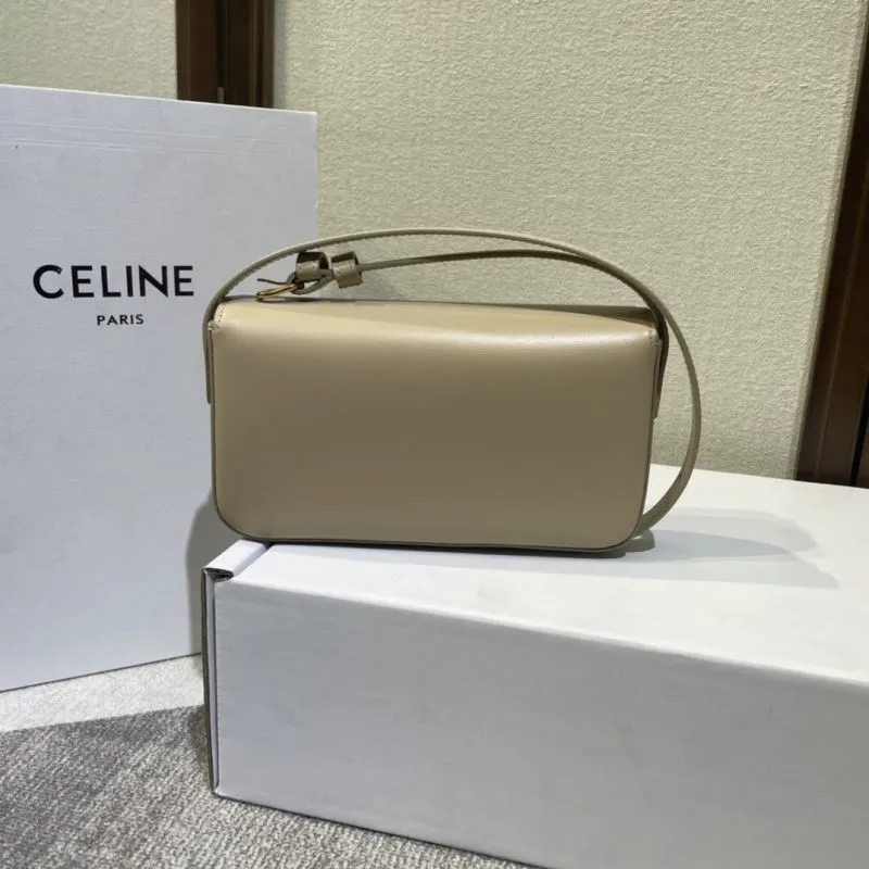 Celine Beige Satchel Bag 624 - Image 3