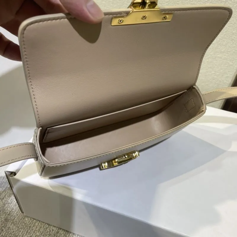 Celine Beige Satchel Bag 624 - Image 8