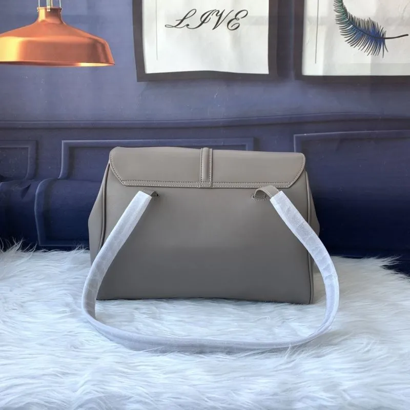 Alternative view of Celine Gray Leather Satchel Bag 627