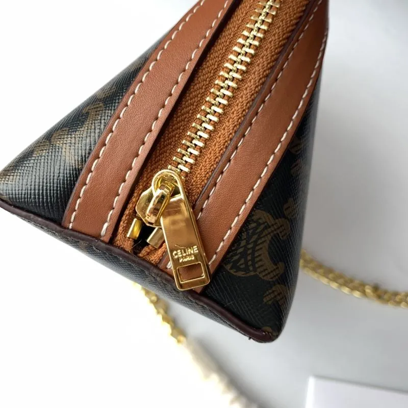 Celine C10E382 Monogram Chain Crossbody Bag - Image 6