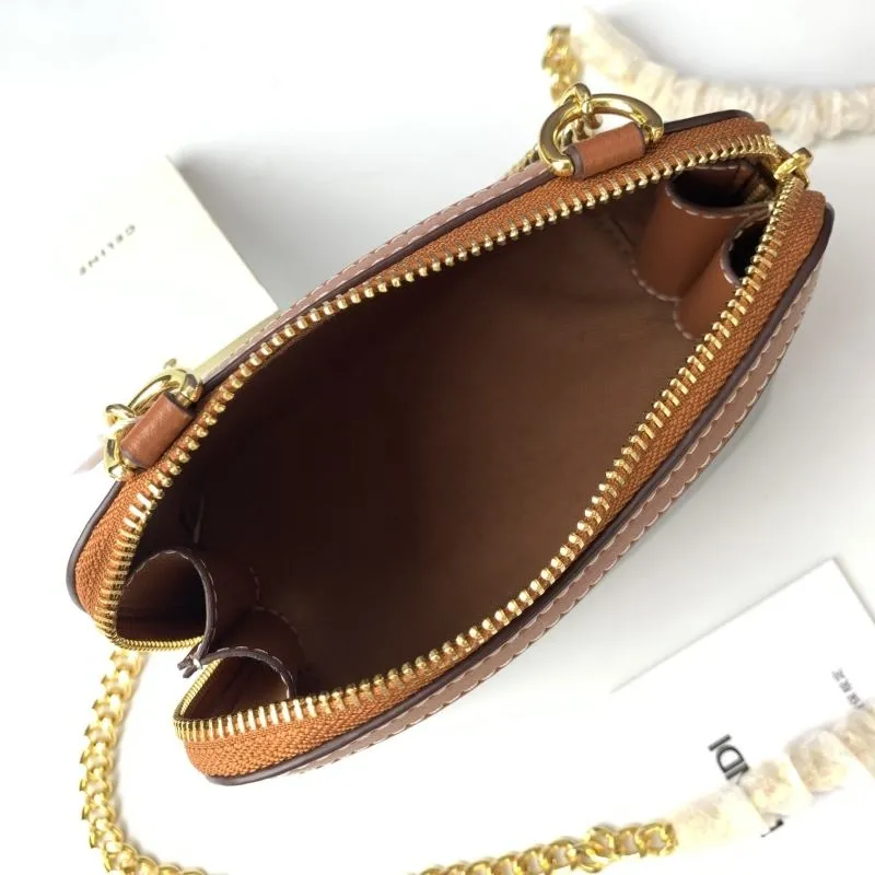 Celine C10E382 Monogram Chain Crossbody Bag - Image 8