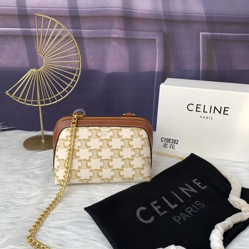Celine C10E382 Beige Crossbody Bag