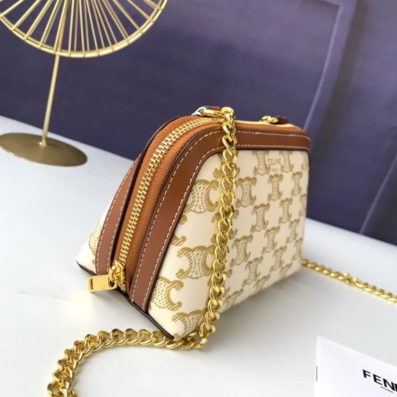 Alternative view of Celine C10E382 Beige Crossbody Bag