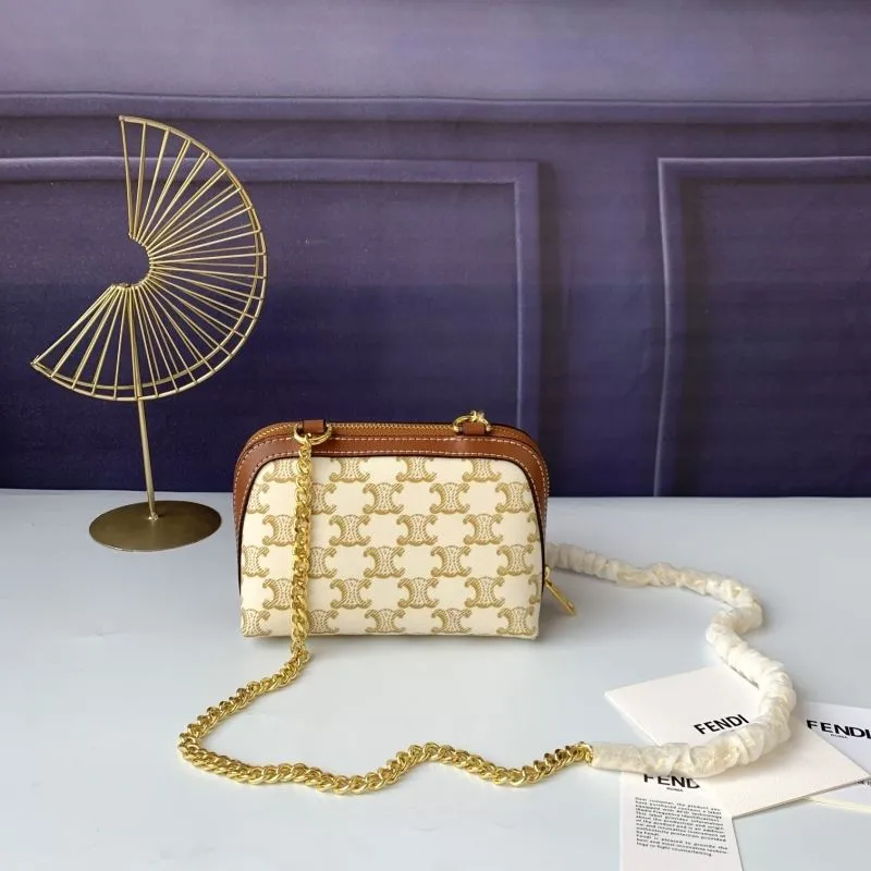Celine C10E382 Beige Crossbody Bag - Image 3