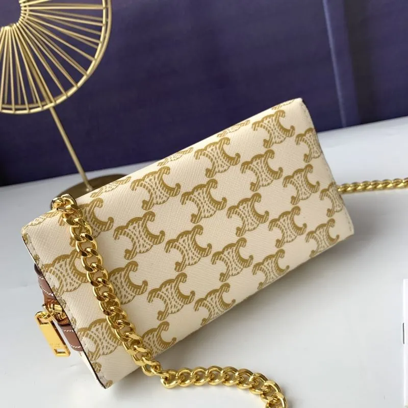 Celine C10E382 Beige Crossbody Bag - Image 4