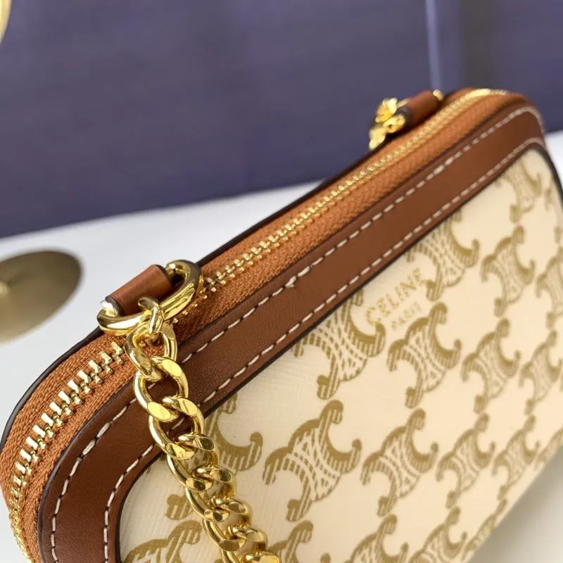 Celine C10E382 Beige Crossbody Bag - Image 5