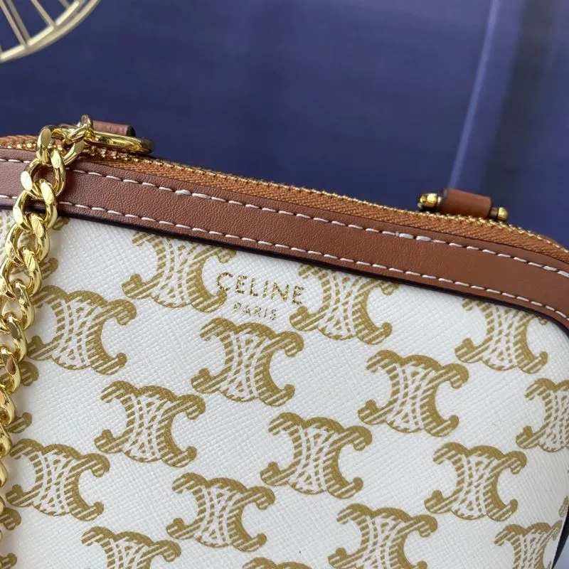 Celine C10E382 Beige Crossbody Bag - Image 6