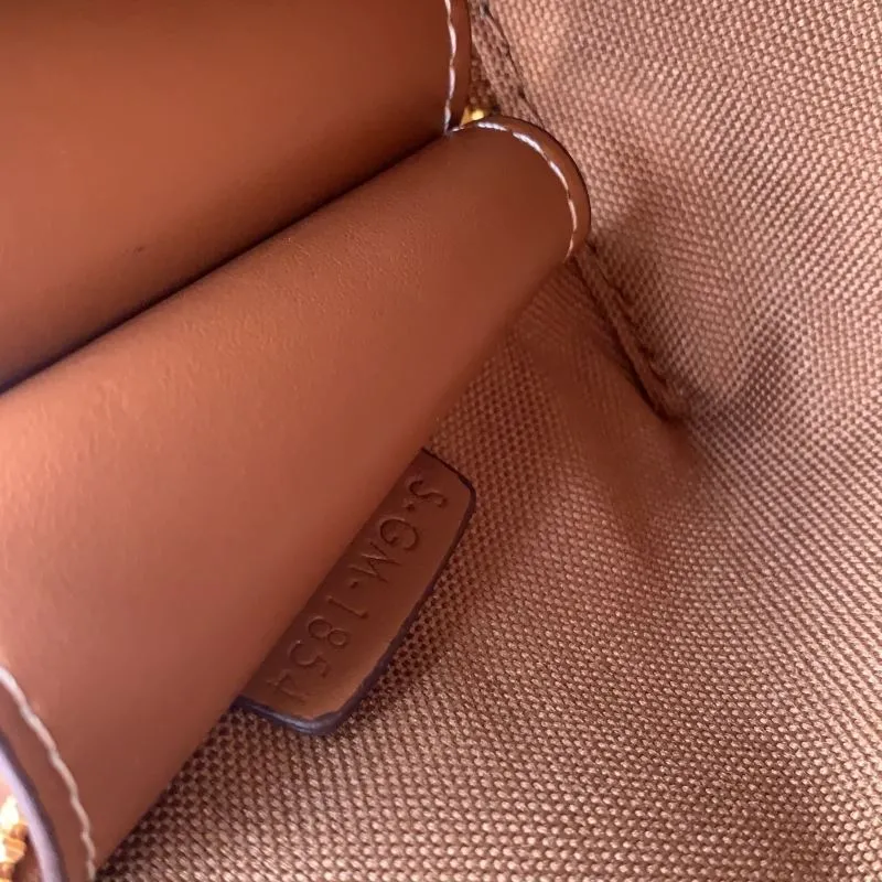 Celine C10E382 Beige Chain Crossbody Bag - Image 8