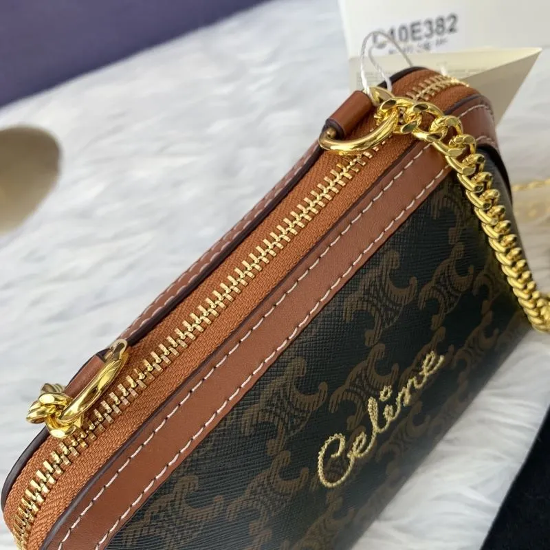 Celine C10E382 Monogram Crossbody Bag - Image 7
