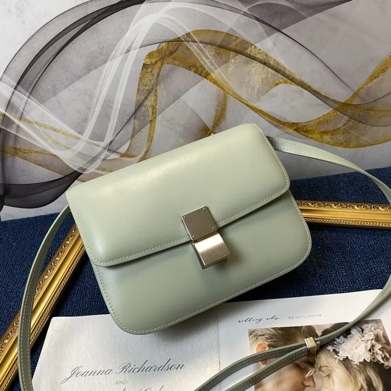 Celine Mint Green Satchel Crossbody Bag 640