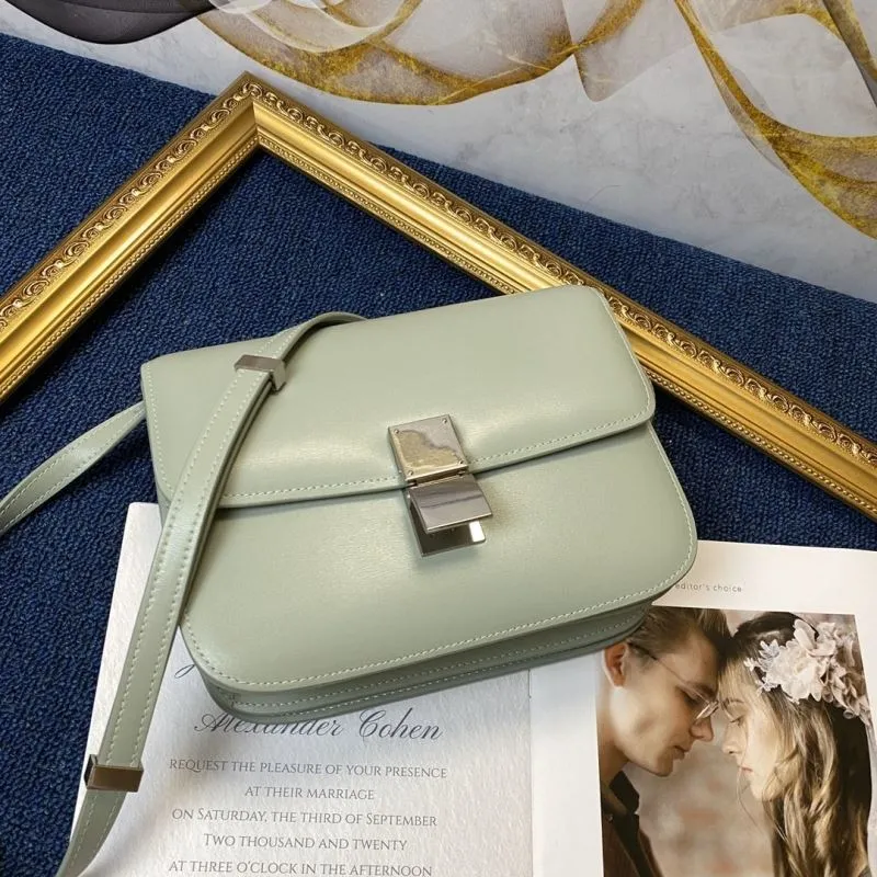 Celine Mint Green Satchel Crossbody Bag 640 - Image 4
