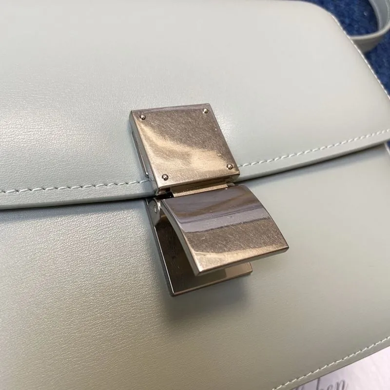 Celine Mint Green Satchel Crossbody Bag 640 - Image 5