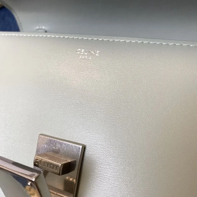 Celine Mint Green Satchel Crossbody Bag 640 - Image 6