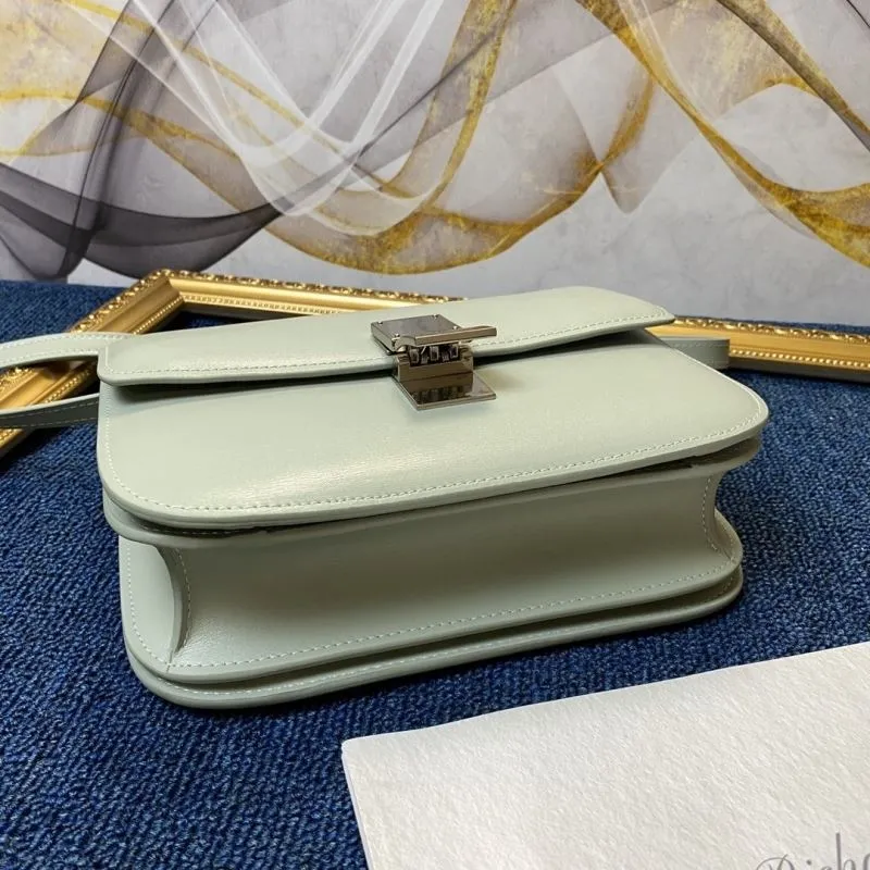 Celine Mint Green Satchel Crossbody Bag 640 - Image 8