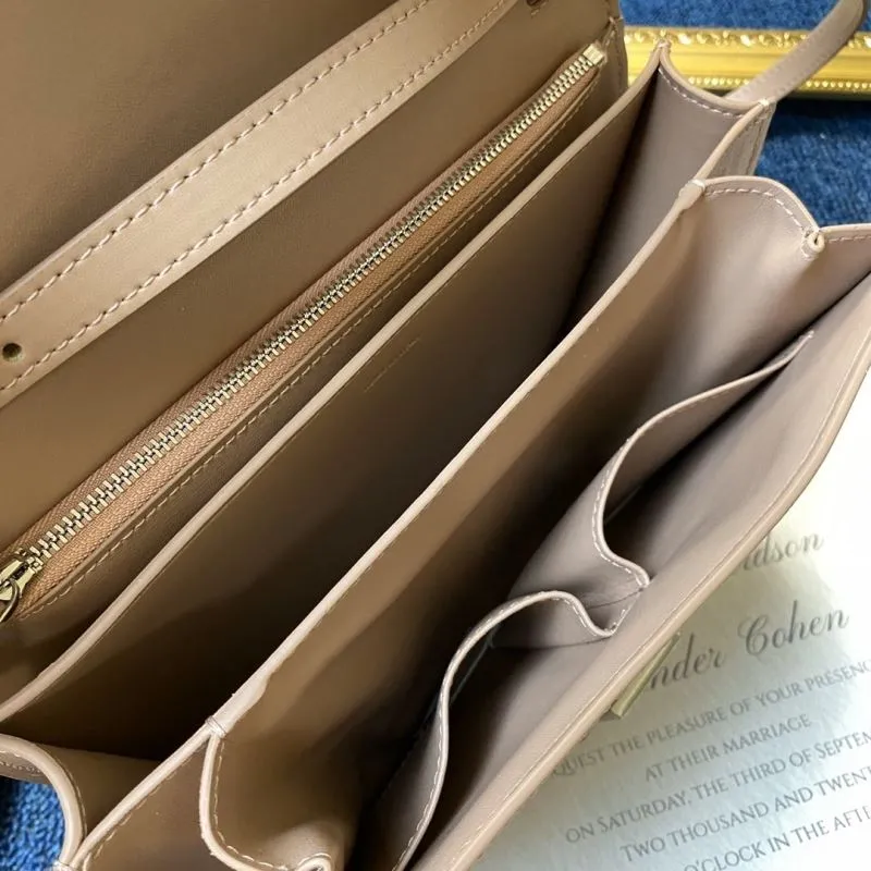 Celine Beige Satchel Bag 643 - Image 9
