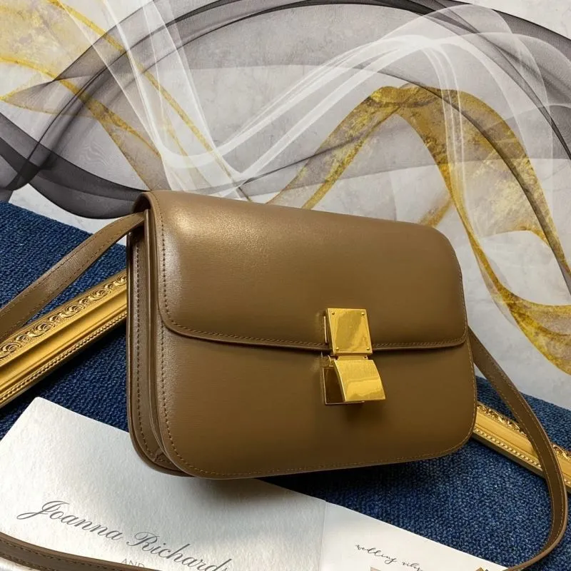 Alternative view of Celine Brown Crossbody Satchel Bag 645