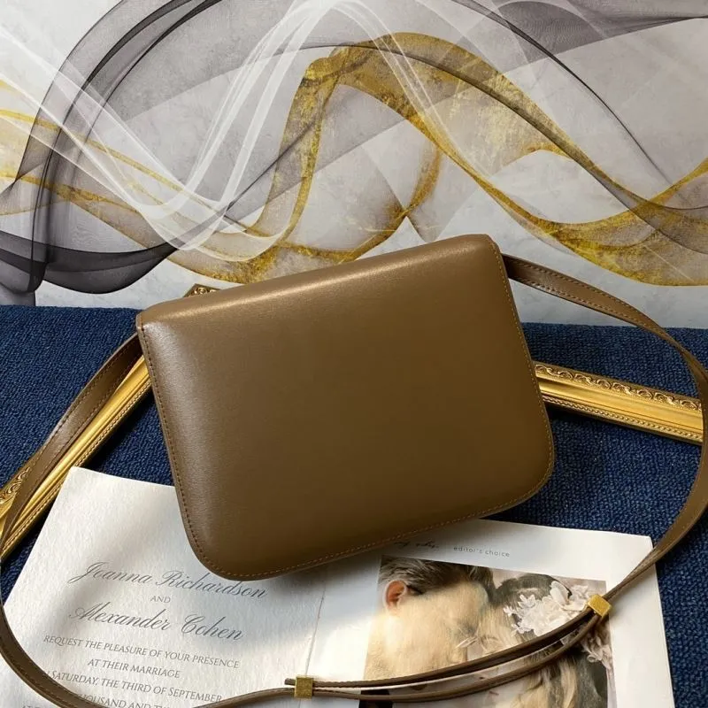 Celine Brown Crossbody Satchel Bag 645 - Image 3
