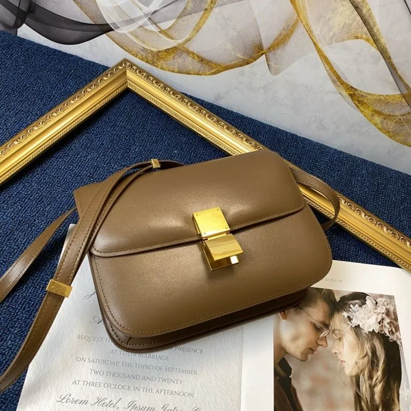Celine Brown Crossbody Satchel Bag 645 - Image 4